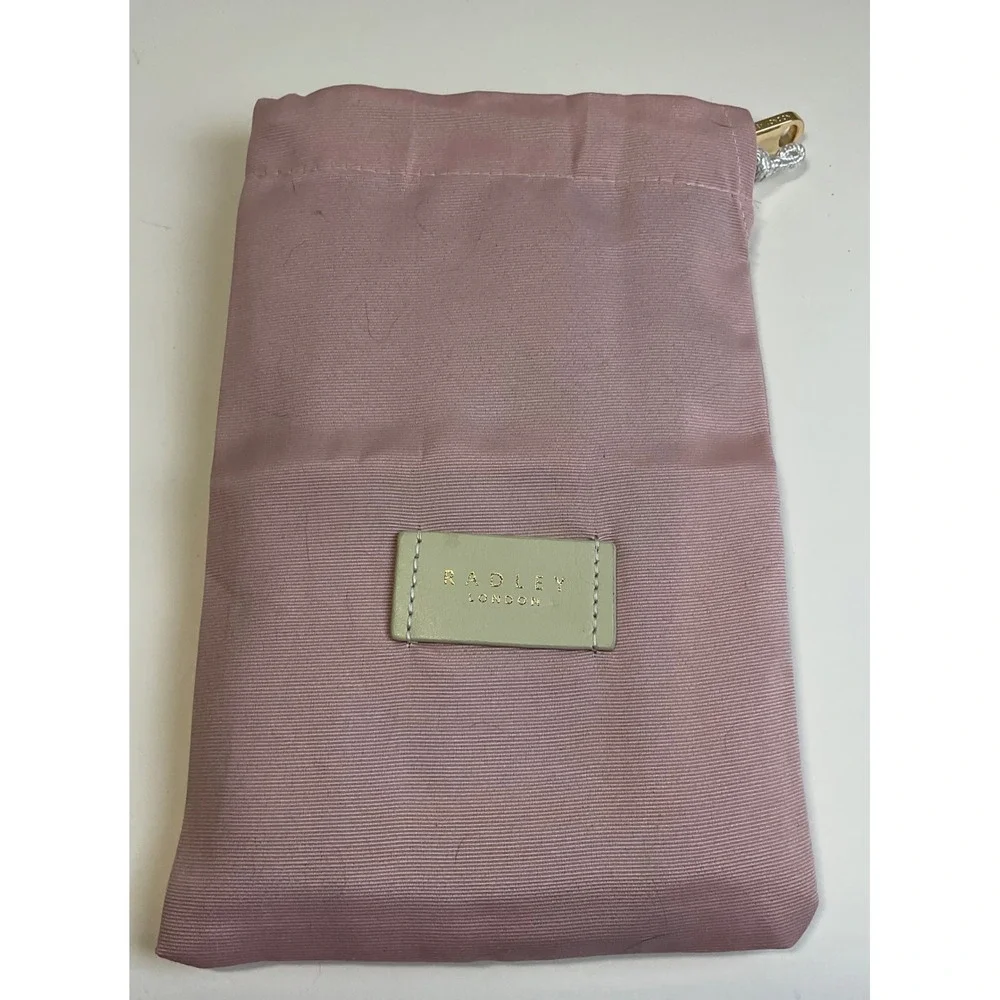 Radley London Mountain Leather Zip Around Wallet Brown White Rhinestone
